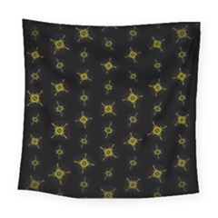 Symbols Gold Background Metallic Square Tapestry (large)