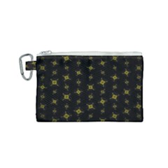 Symbols Gold Background Metallic Canvas Cosmetic Bag (small) by Uceng