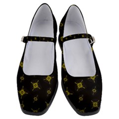 Symbols Gold Background Metallic Women s Mary Jane Shoes by Uceng