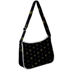 Symbols Gold Background Metallic Zip Up Shoulder Bag by Uceng