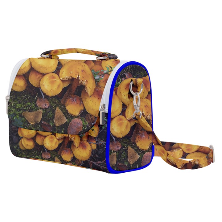 Orange Mushrooms In Patagonia Forest, Ushuaia, Argentina Satchel Shoulder Bag