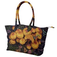 Orange Mushrooms In Patagonia Forest, Ushuaia, Argentina Canvas Shoulder Bag by dflcprintsclothing