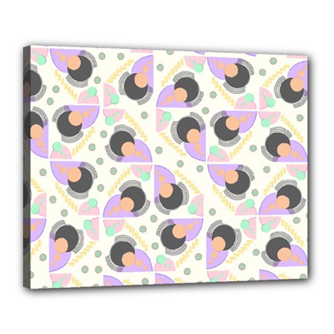 Pattern Pastel Drawing Art Canvas 20  X 16  (stretched) by Uceng