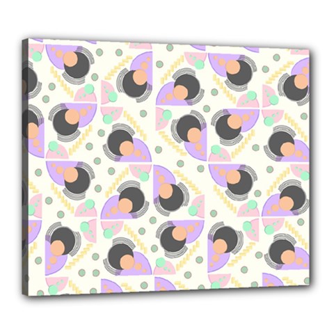 Pattern Pastel Drawing Art Canvas 24  X 20  (stretched) by Uceng