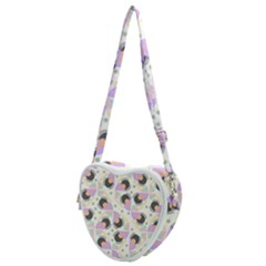 Pattern Pastel Drawing Art Heart Shoulder Bag by Uceng