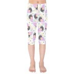 Pattern Pastel Drawing Art Kids  Capri Leggings  by Uceng