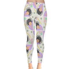 Pattern Pastel Drawing Art Inside Out Leggings by Uceng