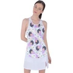 Pattern Pastel Drawing Art Racer Back Mesh Tank Top by Uceng