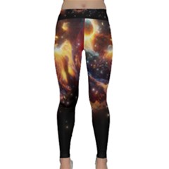 Nebula Galaxy Stars Astronomy Classic Yoga Leggings by Uceng