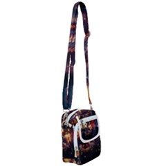 Nebula Galaxy Stars Astronomy Shoulder Strap Belt Bag by Uceng