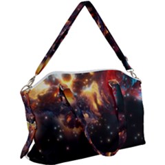 Nebula Galaxy Stars Astronomy Canvas Crossbody Bag by Uceng