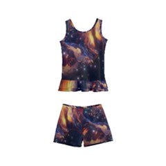 Nebula Galaxy Stars Astronomy Kids  Boyleg Swimsuit