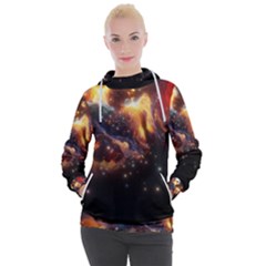 Nebula Galaxy Stars Astronomy Women s Hooded Pullover by Uceng