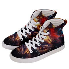 Nebula Galaxy Stars Astronomy Men s Hi-top Skate Sneakers by Uceng