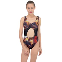 Nebula Galaxy Stars Astronomy Center Cut Out Swimsuit by Uceng