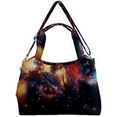 Nebula Galaxy Stars Astronomy Double Compartment Shoulder Bag by Uceng