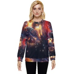 Nebula Galaxy Stars Astronomy Hidden Pocket Sweatshirt by Uceng