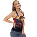 Nebula Galaxy Stars Astronomy Basic Halter Top View3