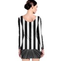 Illustration Stripes Geometric Pattern Long Sleeve Velvet Bodycon Dress View2