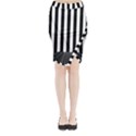 Illustration Stripes Geometric Pattern Midi Wrap Pencil Skirt View1