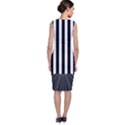 Illustration Stripes Geometric Pattern Sleeveless Velvet Midi Dress View2