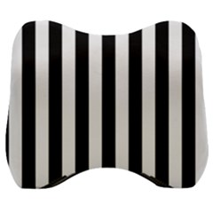 Illustration Stripes Geometric Pattern Velour Head Support Cushion by Uceng