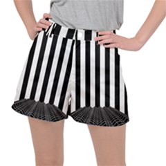 Illustration Stripes Geometric Pattern Ripstop Shorts by Uceng