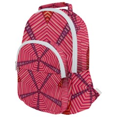 Art Pattern Design Wallpaper Rounded Multi Pocket Backpack by Uceng