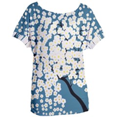 Flower Flora Decoration Pattern Women s Oversized Tee by Uceng