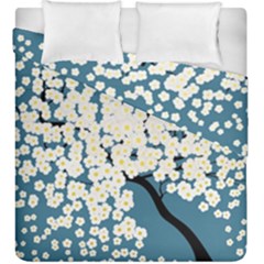 Flower Flora Decoration Pattern Duvet Cover Double Side (king Size) by Uceng