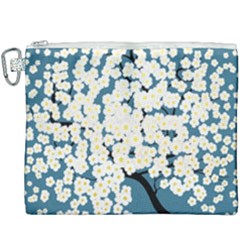 Flower Flora Decoration Pattern Canvas Cosmetic Bag (xxxl) by Uceng