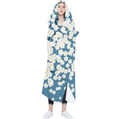 Flower Flora Decoration Pattern Wearable Blanket by Uceng