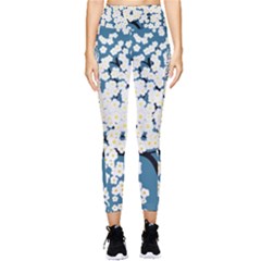 Flower Flora Decoration Pattern Pocket Leggings  by Uceng