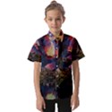 Lake Galaxy Stars Science Fiction Kids  Short Sleeve Shirt View1