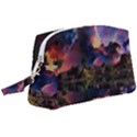 Lake Galaxy Stars Science Fiction Wristlet Pouch Bag (Large) View1