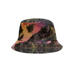 Lake Galaxy Stars Science Fiction Bucket Hat (kids) by Uceng