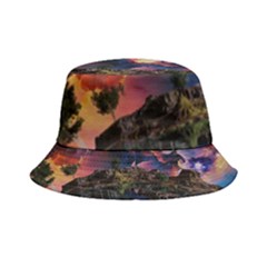 Lake Galaxy Stars Science Fiction Inside Out Bucket Hat