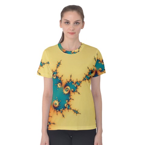 Fractal Art Fractals Digital Art Women s Cotton Tee by Uceng