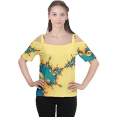 Fractal Art Fractals Digital Art Cutout Shoulder Tee