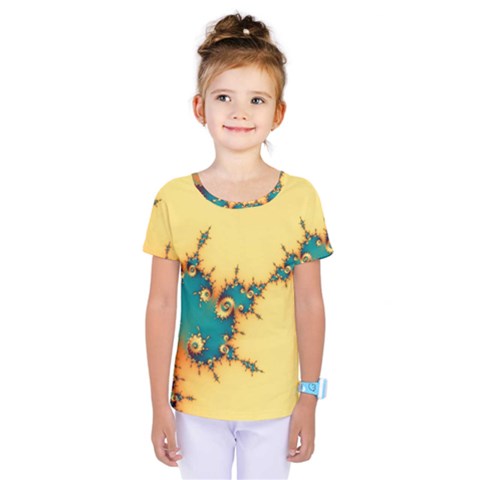 Fractal Art Fractals Digital Art Kids  One Piece Tee by Uceng