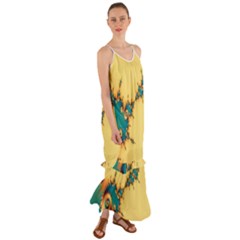 Fractal Art Fractals Digital Art Cami Maxi Ruffle Chiffon Dress by Uceng