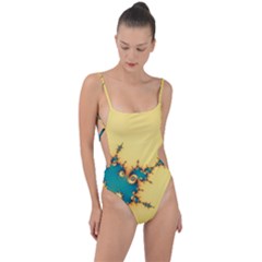 Fractal Art Fractals Digital Art Tie Strap One Piece Swimsuit by Uceng