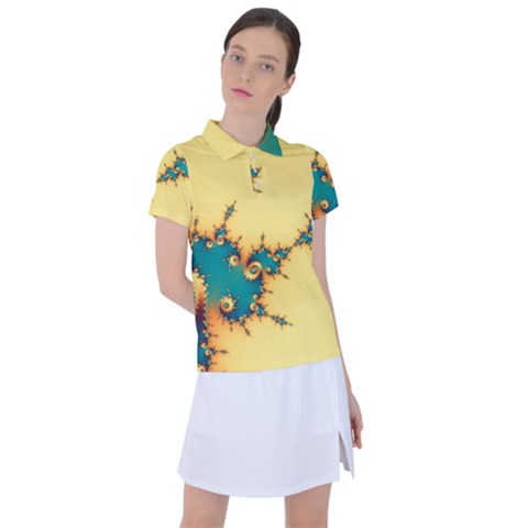 Fractal Art Fractals Digital Art Women s Polo Tee by Uceng