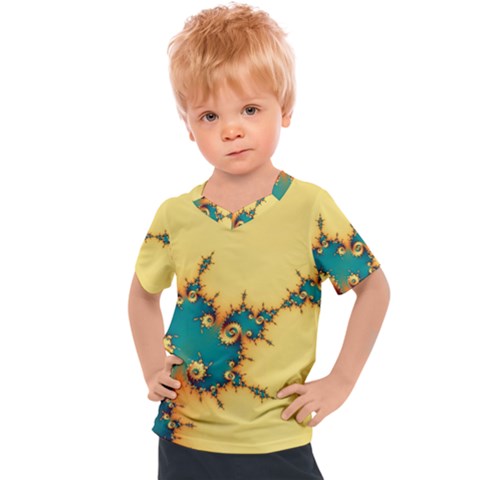 Fractal Art Fractals Digital Art Kids  Sports Tee by Uceng