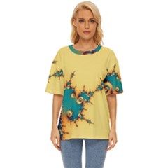 Fractal Art Fractals Digital Art Oversized Basic Tee by Uceng