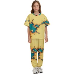 Fractal Art Fractals Digital Art Kids  Tee And Pants Sports Set by Uceng