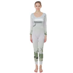 Abstract Long Sleeve Catsuit by artworkshop