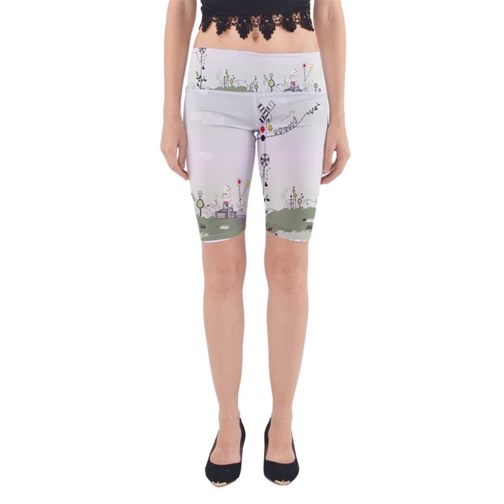 Abstract Yoga Cropped Leggings