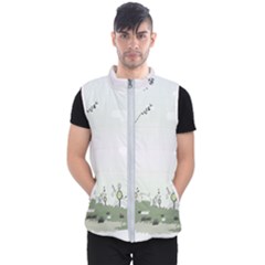 Abstract Men s Puffer Vest by artworkshop