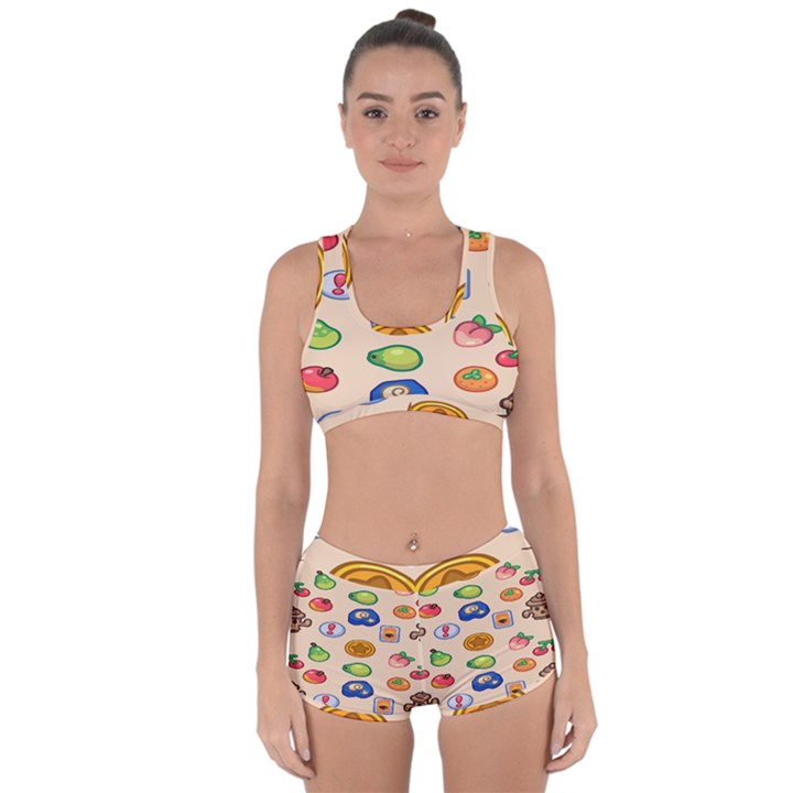 Acnh Wallpaper Racerback Boyleg Bikini Set